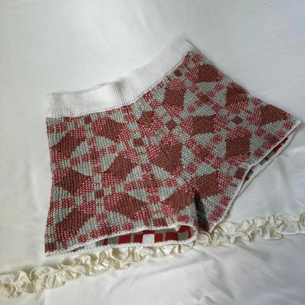 Boho knit shorts  Free‎ people knit shorts size small